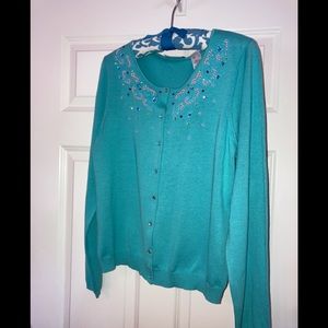 Lovely Rhinestone and Beaded Cardigan by. Villager, from Liz Claiborne